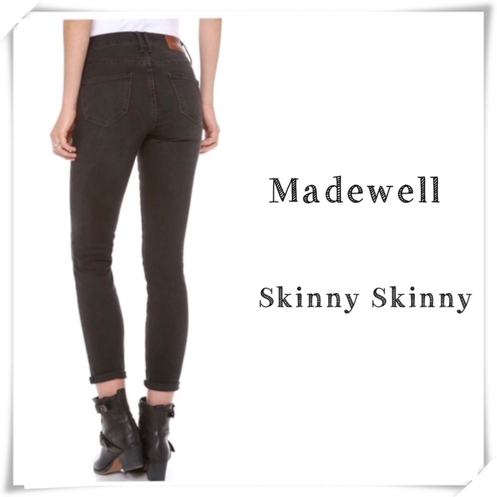 Madewell Skinny Skinny Jeans Washed Black
